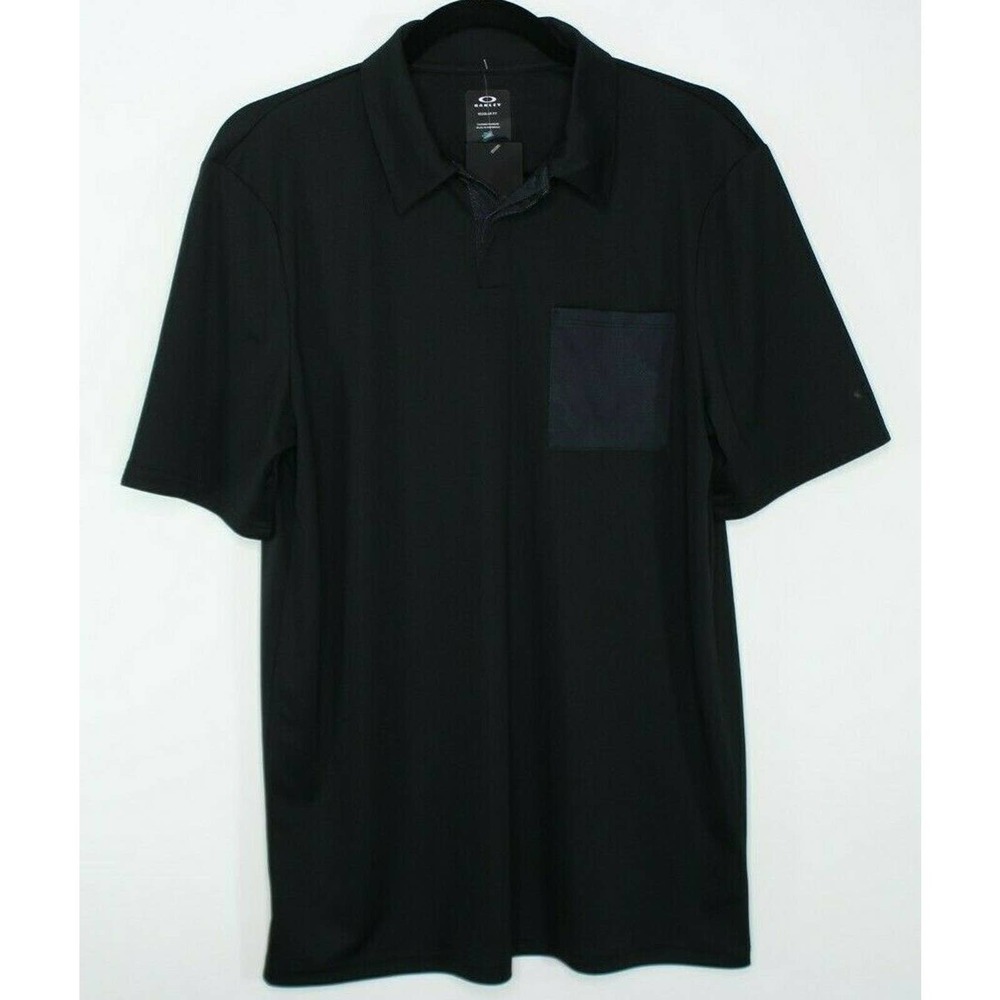 Oakley Men's Regular Fit Blackout Golf Pocket Polo